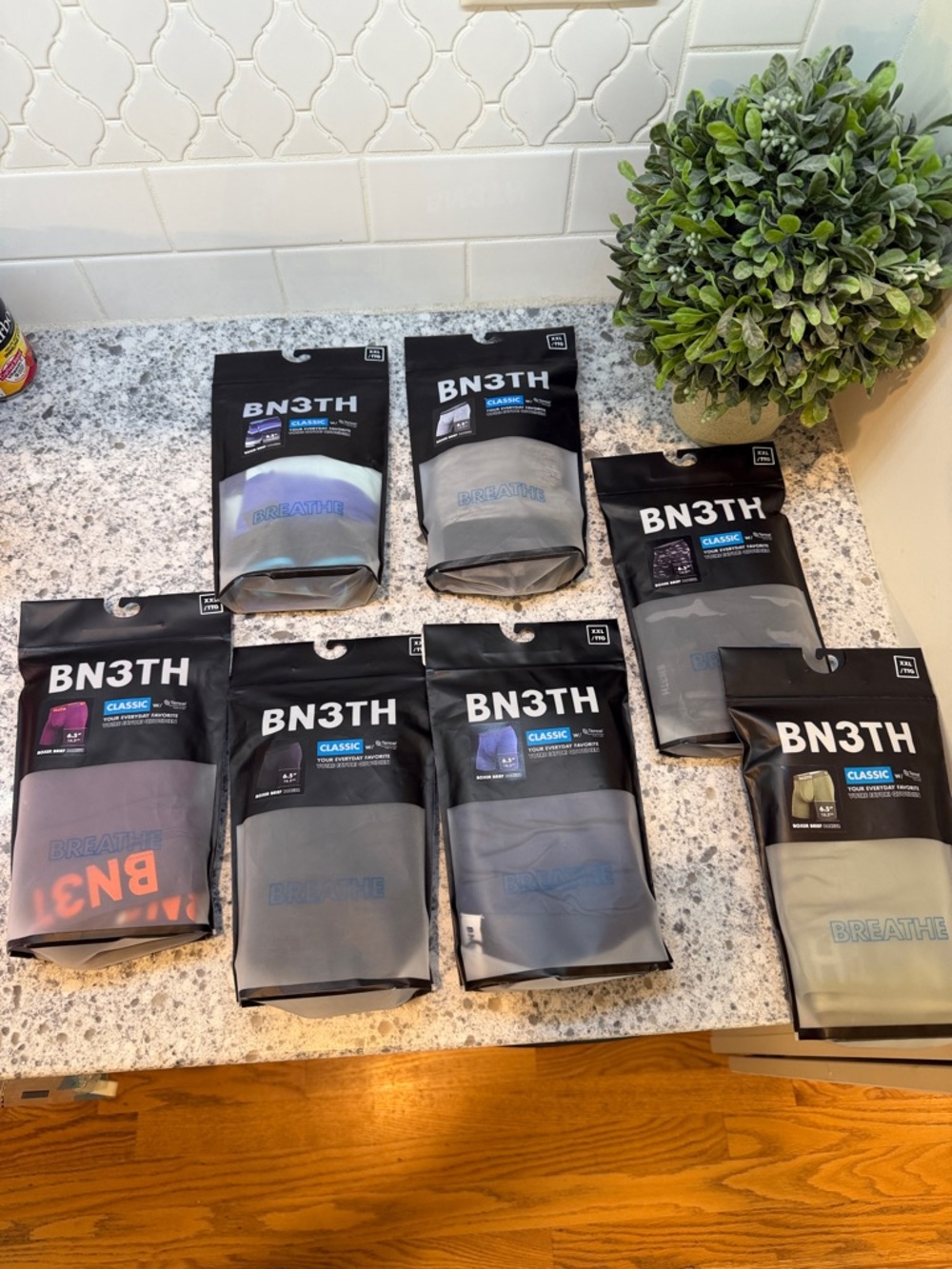 BN3TH Classic Boxer Briefs bundle of 7  New size XXL  Retail $210